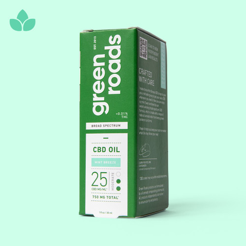 Mint Breeze Broad Spectrum CBD Oil - (30ml) 750mg