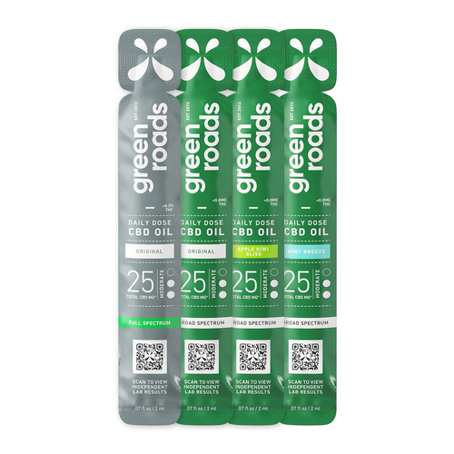 CBD Daily Dose Variety Pack - (2ml) 25mg (4pk)
