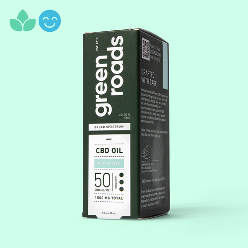 Mint Breeze Broad Spectrum CBD Oil - (30ml) 1500mg