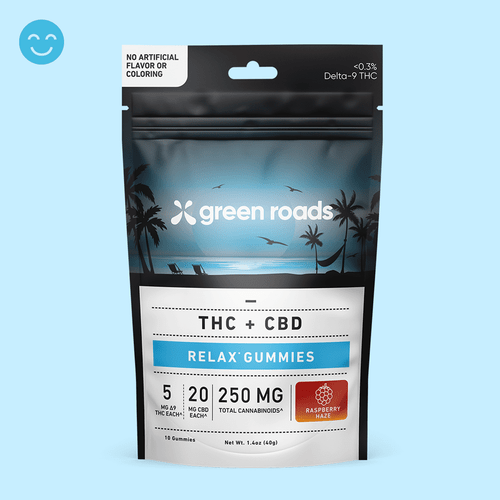 Raspberry Haze THC Relax Gummies - (10ct) 250mg