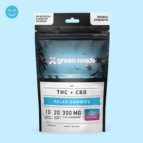 Peach-Berry THC Relax Gummies - (10ct) 300mg