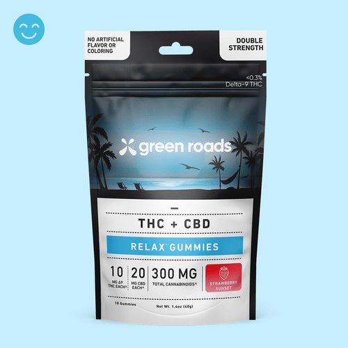 Strawberry Sunset THC Relax Gummies - (10ct) 300mg