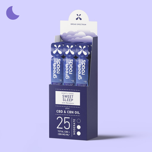 Sweet Sleep Broad Spectrum CBD Nightly Dose - (2ml) 25mg (12pk)